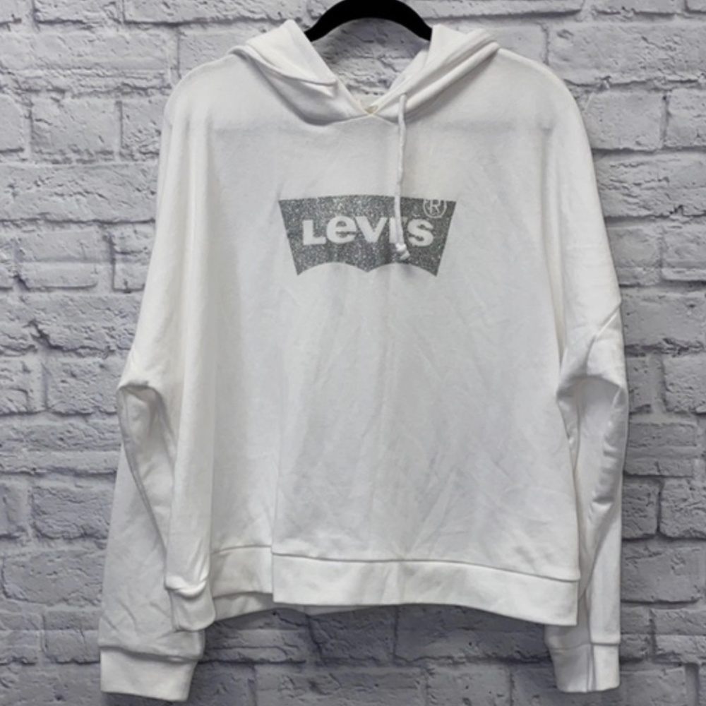 Levi's Women's White Logo Hoodie XL